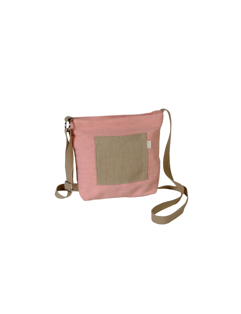 BOLSO BANDOLERA LONA BOLSILLO SALMON 20X7X19 Ref.2868012